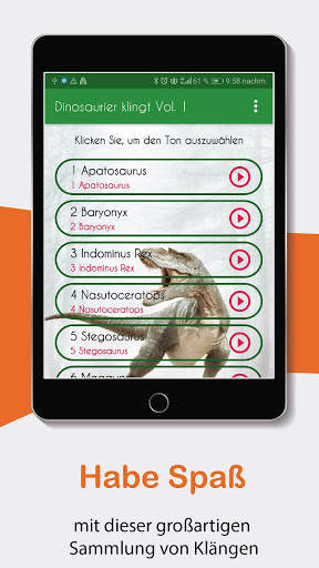 Dinosaurier-Sounds und Klingeltöne. screenshot 7