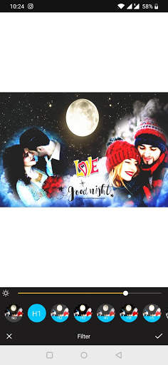 Night Dual Photo Frames screenshot 5