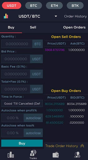 TechPay Exchange - Cryptocurrency Trading App screenshot 3