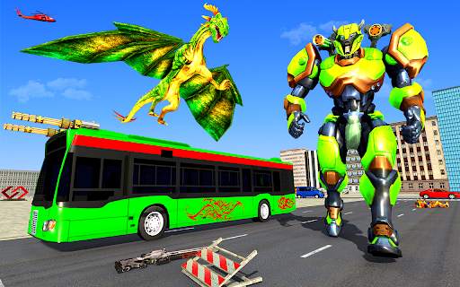 Multi Dragon Robot Bus Transformation Game 2021 screenshot 4