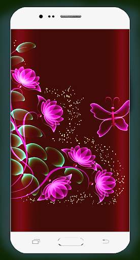 Neon Flower Wallpaper screenshot 14