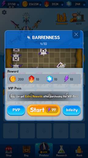 Merge Blade Master : offline idle game screenshot 2