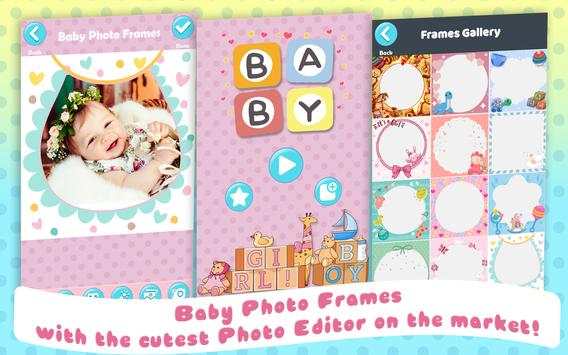 Baby Photo Editor – Cute Baby Stickers screenshot 1