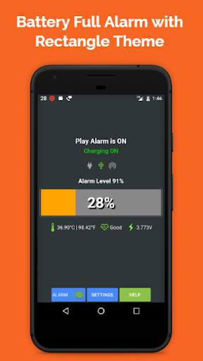 Battery Full Alarm Lite screenshot 2