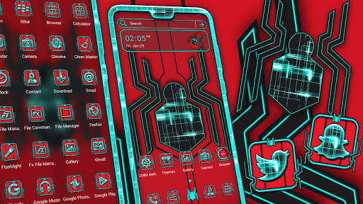 Tech Spider Launcher Theme screenshot 1