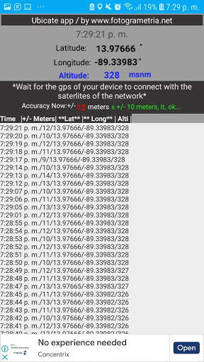 UBICATE APP to calculate Altitude, GpS Of line. 7 تصوير الشاشة