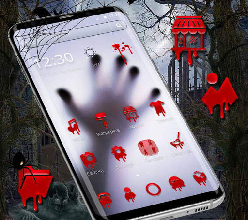 Horror blood Hand launcher Theme screenshot 2