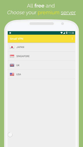 Small VPN - The optimal VPN for you cute cellphone screenshot 2