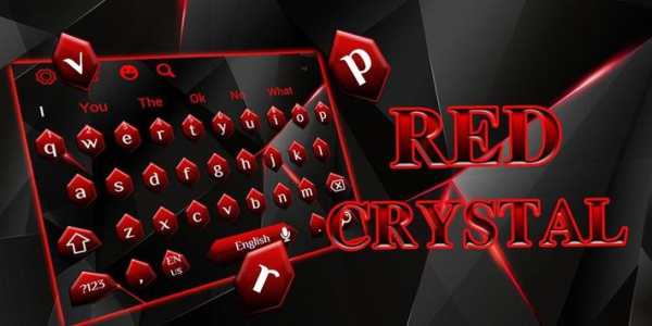 Black Red Crystal Diamond Keyboard screenshot 6