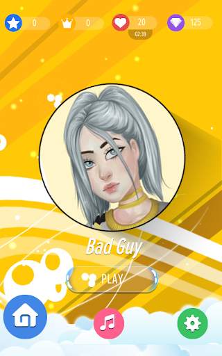 BILLIE EILISH Piano Tiles screenshot 3