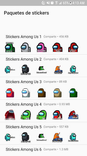 Stickers de Among Us para Whatsapp screenshot 5