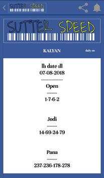SuTTer Speed Satta Matka Kalyan Mumbai Main Tips screenshot 2