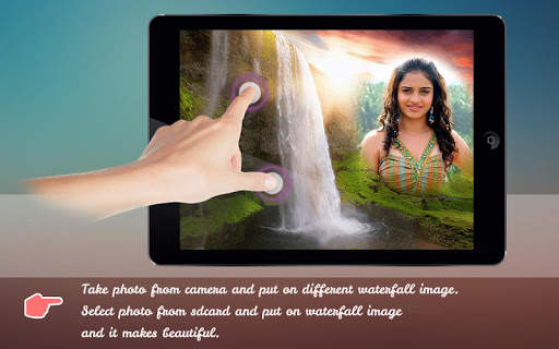 Natural Waterfall Photo Frame screenshot 1
