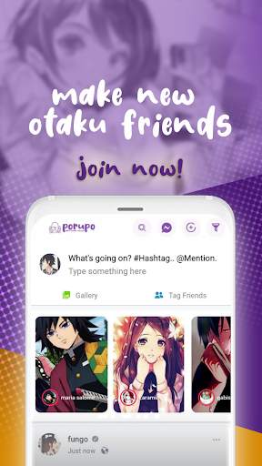 Porupo - Otaku Social Network screenshot 1