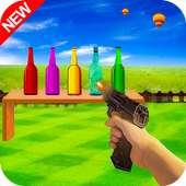 Bottle Shoot Game 3D – Real Shotgun Shooter 2018 logo