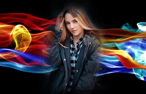 Colorful Smoke Photo Editor - rainbow color effect screenshot 3