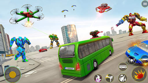 US Drone Bus Robot Transform screenshot 7