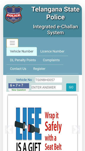 TS E challan - చలాన్  Traffic Challan checker screenshot 2