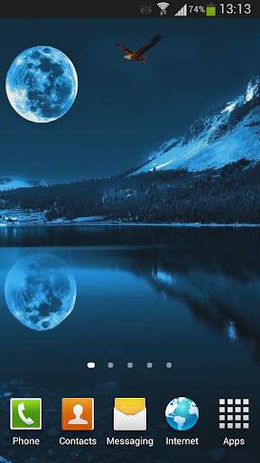 Blue Moon Live Wallpaper HD screenshot 4