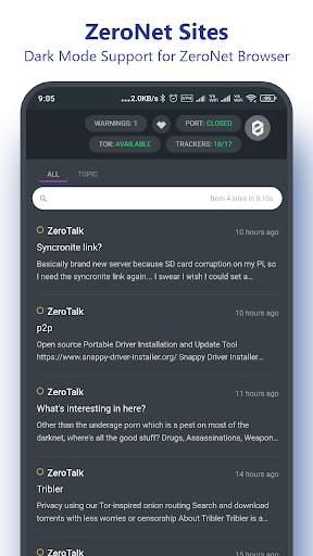 ZeroNet Mobile - Open, Free and Uncensorable Sites screenshot 8