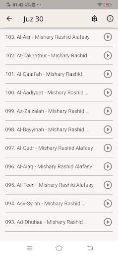 Juz 30 Mishary Rasyid Offline screenshot 5