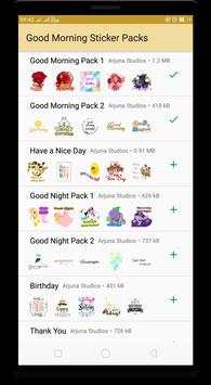 Good Morning WASticker - Stickers for Whatsapp screenshot 1