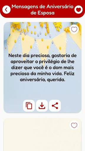 Mensagem de aniversário cartão screenshot 7