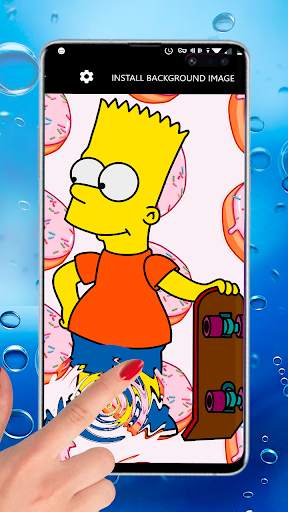 Bart Cartoon 4K Sim Teen Dope Live Wallpaper screenshot 1