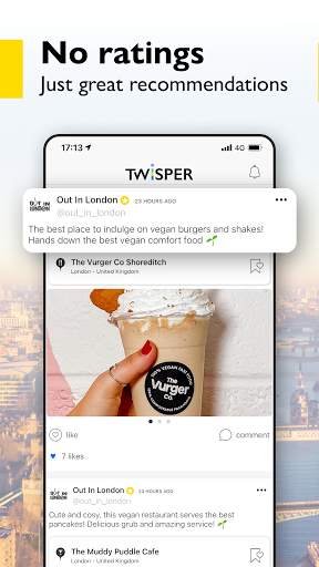 TWISPER: Positive food & travel recommendations screenshot 3