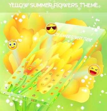 Yellow Summer Flowers Theme screenshot 2