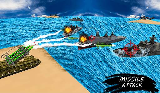 Missile Launcher Battleship:Island Naval Attack screenshot 7