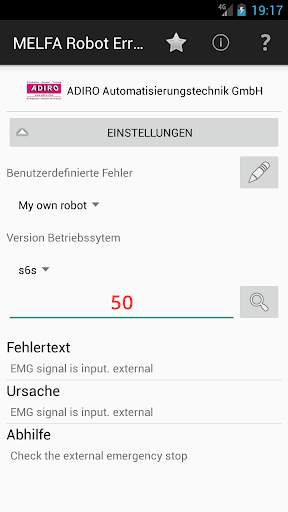 MELFA Robot Error Diagnostics screenshot 2