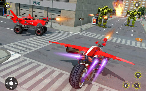 Bike Robot Car Game: Police Robot Transform Games screenshot 5
