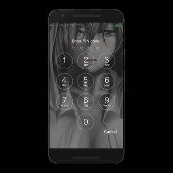Girl Lock screen screenshot 2