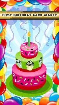 First Birthday Card Maker screenshot 1