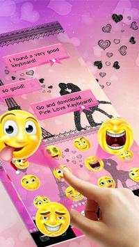 Motyw klawiatury Pink Lover screenshot 2