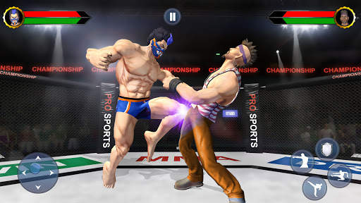 Bodybuilder Ring Fighting Games-Wrestling Tag Team screenshot 2