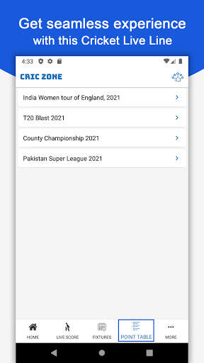 CrickZone: Cricket Live Scores, Live Cricket App screenshot 6