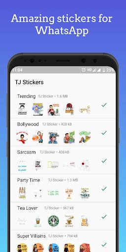 TJ Sticker - WhatsApp Sticker screenshot 1