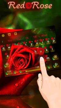 Red rose keyboard theme screenshot 1