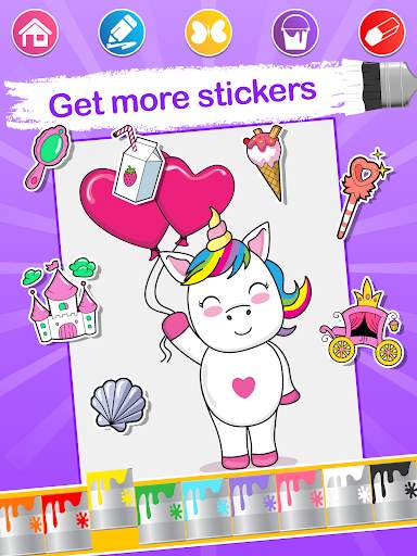 Unicorn Coloring Pages screenshot 2