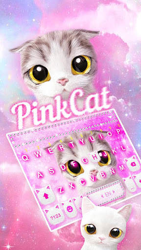 Chủ Đề Bàn Phím Pink Cat screenshot 2
