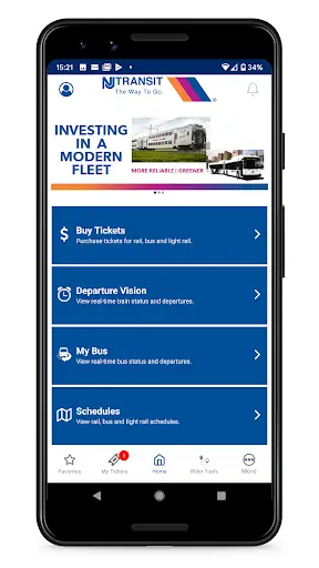 NJ TRANSIT Mobile App скриншот 1