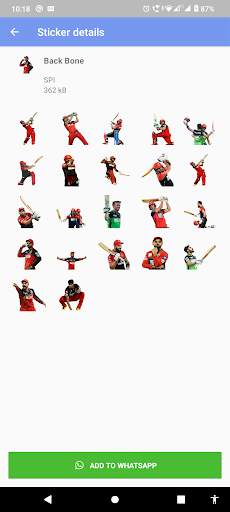 RCB IPL Sticker screenshot 5