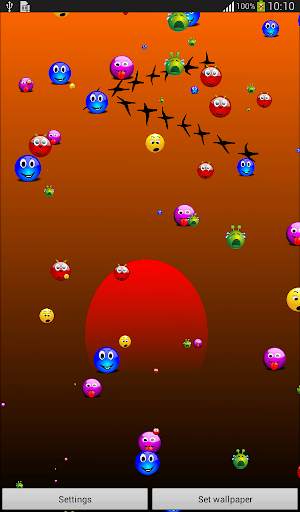 Colorful Smiley Live Wallpaper screenshot 5