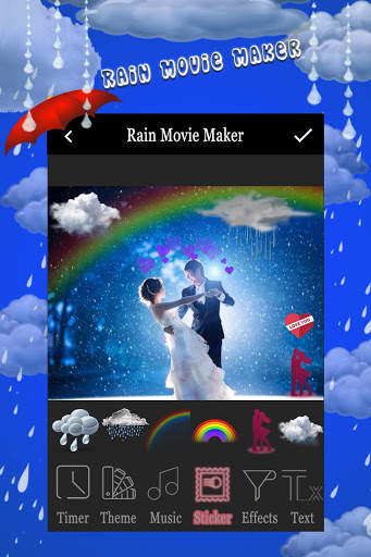 rain photo slide show with music screenshot 1