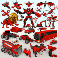 Lion Robot Car Game:Robot Game on 9Apps