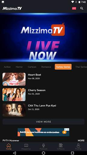 MizzimaTV screenshot 1