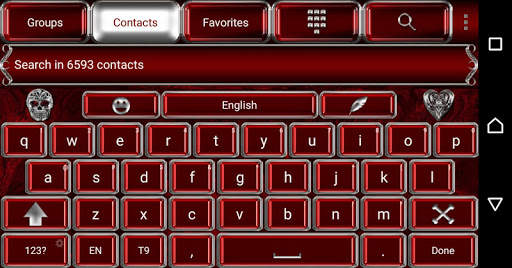 FREE Gothic Go Keyboard theme screenshot 9