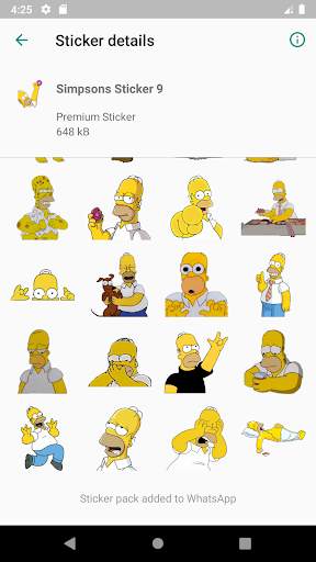 WAStickerApps Simpsons Sticker screenshot 2